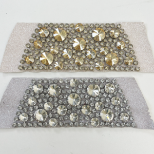 Sparkling Crystal Wide Band Sandal Upper