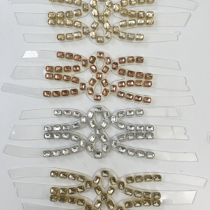 Clear TPU Square Rhinestone Sandal Upper
