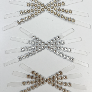 Clear TPU Rhinestone Criss-Cross Sandal Upper