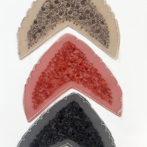 Heavy Beaded Sequin V-Shape Mesh Shoe Upper