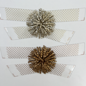 Clear TPU Lattice Baguette Rhinestone Flower Sandal Upper
