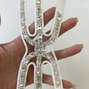 AB Crystal Multi-Prong Cage Sandal Upper