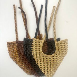 Multicolor Woven Lattice Pointed Vamp Upper with Braided Straps