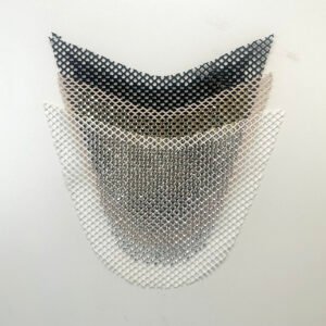 Full-Coverage Rhinestone Netting Curved Vamp Shoe Upper