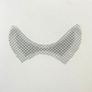 Off-White Fishnet Mesh Rhinestone Lattice Curved Sandal Upper