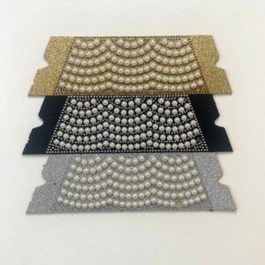 Elegant Pearl Strand & Crystal Dust Wide Band Upper for Sandals