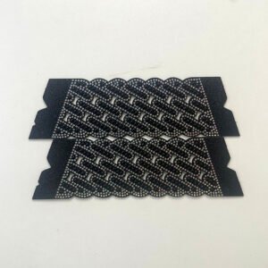 Sparkly AB Crystal Intertwined Lattice Scalloped Band Upper for Sandals